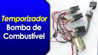 Temporizador Para Bomba de Combustível Feito Com Relés [upl. by Keyte]