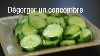 Comment dégorger un concombre [upl. by Sapphera]