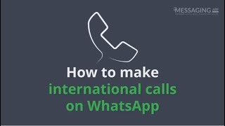 How to make international calls on WhatsApp [upl. by Eloccin]