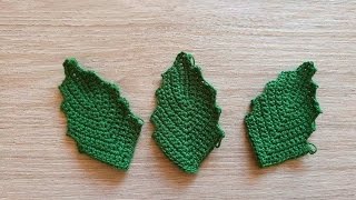 🍂 Liście na szydełku  leafs crochet [upl. by Sidoney549]