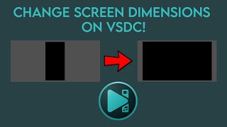 How To Change ScreenVideo Dimensions On VSDC [upl. by Danice401]