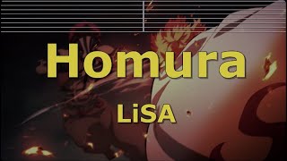 Karaoke♬ Homura  LiSA 【No Guide Melody】 Demon Slayer [upl. by Vernor637]