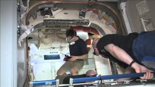 Dragon Hatch Opened to ISS [upl. by Ahsinot]