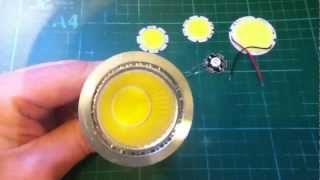 GU10 spot light uses COB chip on board LED [upl. by Giacobo]