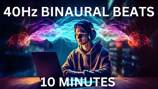 40Hz Binaural Beats for Studying and Focus [upl. by Eindys]