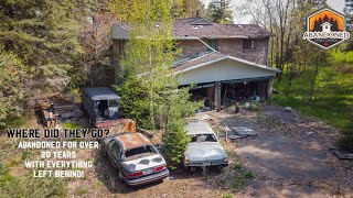 Abandoned for over 20 years Large house in the woods with everything left behind Explore 78 [upl. by Ellerrehs]