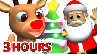 quotKids Christmas Songsquot 3 Hours  Rudolf Santa Claus Frosty amp More Children Busy Beavers [upl. by Adnol]