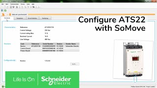 How to connect and configure ATS22 with SoMove  Schneider Electric Support [upl. by Gylys]