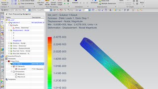 NX 9 Tutorial 3 Basic FEA [upl. by Bascio]