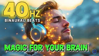 40 Hz Binaural Beats 🧠 A MAGIC Boost For Your BRAIN [upl. by Oek]