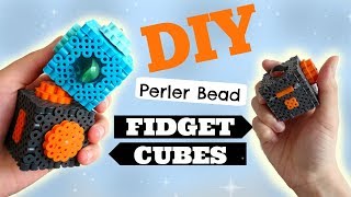 DIY 3D Perler Bead Fidget Cubes [upl. by Hsemin8]