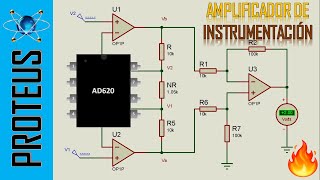 ⚡ Simulación de un Amplificador de Instrumentación en Proteus [upl. by Annecorinne12]