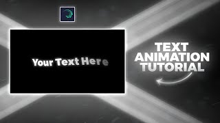 TEXT ANIMATION \  alight motion tutorial  Part 1 [upl. by Zurc345]