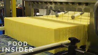 How A 100YearOld Vermont Creamery Makes Cheddar Cheese  Regional Eats [upl. by Lotsyrc]