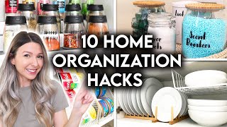 10 CLEVER HOME ORGANIZATION IDEAS  STORAGE HACKS [upl. by Yretsym253]