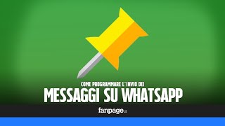 Programmare linvio dei messaggi su WhatsApp [upl. by Dowski]