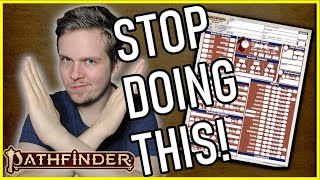 Top 5 PLAYER MISTAKES in Pathfinder 2e [upl. by Mureil]