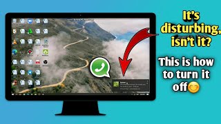 How to turn off Whatsapp Web notification on PC [upl. by Eltsyrc111]