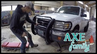 Toyota Tacoma  Grille Guard Install with Axe Family [upl. by Hanoy]