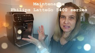 Philips LatteGo 5400 series coffee machine maintenance [upl. by Sharpe]