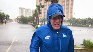 Wear the rain jacket the pros at The Weather Channel® wear  Lands End [upl. by Enirhtac]