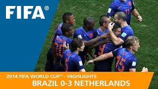 Brazil v Netherlands  2014 FIFA World Cup  Match Highlights [upl. by Aihppa]