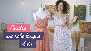 Comment coudre une robe longue à bretelles [upl. by Stoat725]