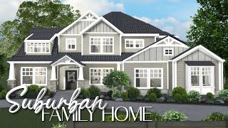 BLOXBURG Suburban Family Home  Part 1 [upl. by Jarl954]