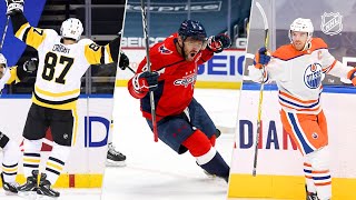 Crosby Ovechkin and McDavid all score OT winners on Saturday Night [upl. by Enelhtac]