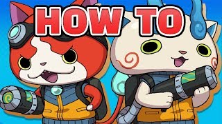 Yokai Watch Blasters — How to Get B Jibanyan and B Komasan [upl. by Inttirb]