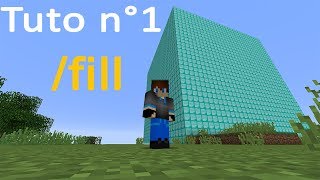 Minecraft Tuto n°1  commande fill [upl. by Falo978]