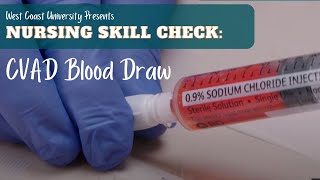 Nursing Skill Check CVAD Blood Draw [upl. by Fanny]