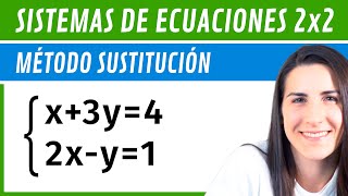 Resolver SISTEMAS 2x2 📌 Método SUSTITUCIÓN [upl. by Janeta]