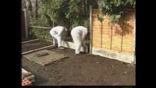 How to erect a fence with concrete posts [upl. by Baecher]