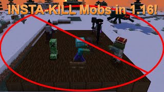 Minecraft Tutorial How to INSTANTLY Kill MOBS in Survival Mode NO CHEATS 116 [upl. by Nnael685]