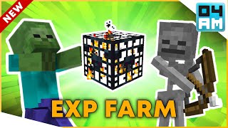 EASY Zombie amp Skeleton Mob Spawner XP Farm Tutorial  Minecraft 119 No Redstone V2 [upl. by Apicella386]