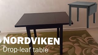 NORDVIKEN dropleaf table from ikea assembly guide [upl. by Claybourne712]