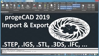 Mở file 3D trên CAD  Import amp Export  STEP IGS STL IFC trên progeCAD  AutoCAD [upl. by Llenrep]