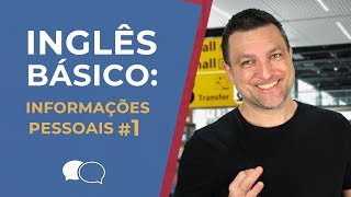 Aula de ingles Basico 1  Informações Pessoais [upl. by Leirad17]