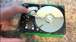 REMOVING MAGNETS FROM A HARD DRIVE  HOW TO [upl. by Assehc465]