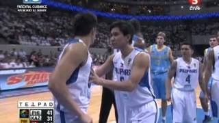 GILAS PILIPINAS VS KAZAKHSTAN 2ND QUARTER HIGHLIGHTS [upl. by Uzial]