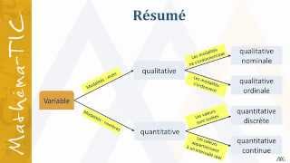 Les types de variables statistiques [upl. by Gav]