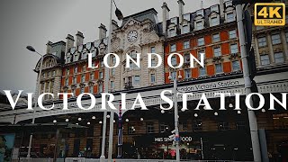 London Victoria Station Walk Through England 4K [upl. by Anigger]