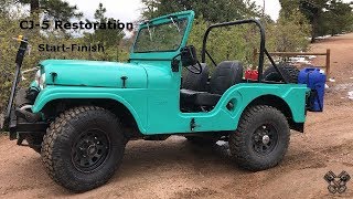 1965 Jeep CJ5 Restoration Full Video [upl. by Arbua]