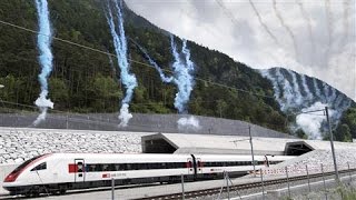 Worlds Longest Rail Tunnel Opens in Switzerland [upl. by Winifred283]