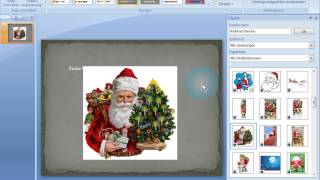 Eine Weihnachtskarte erstellen mit Microsoft Powerpoint 2007  2010  Tutorial [upl. by Leahcir]