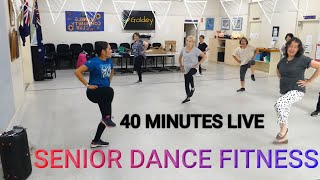 SENIOR DANCE FITNESS  40 minutes of live dance fitness with seniors [upl. by Eirallam538]