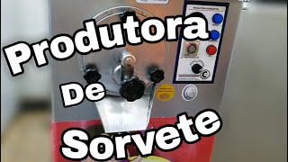 MÁQUINA DE SORVETE DESCONTÍNUA COMO FUNCIONA UMA PRODUTORA DE SORVETE [upl. by Chu]