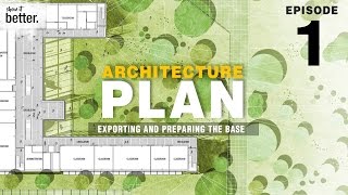 Architecture Plan in Photoshop Ep 1 Exporting and Preparing the Base [upl. by Sifan135]