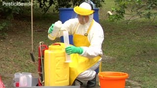 Pesticidewise mixing your pesticide spray [upl. by Merl]